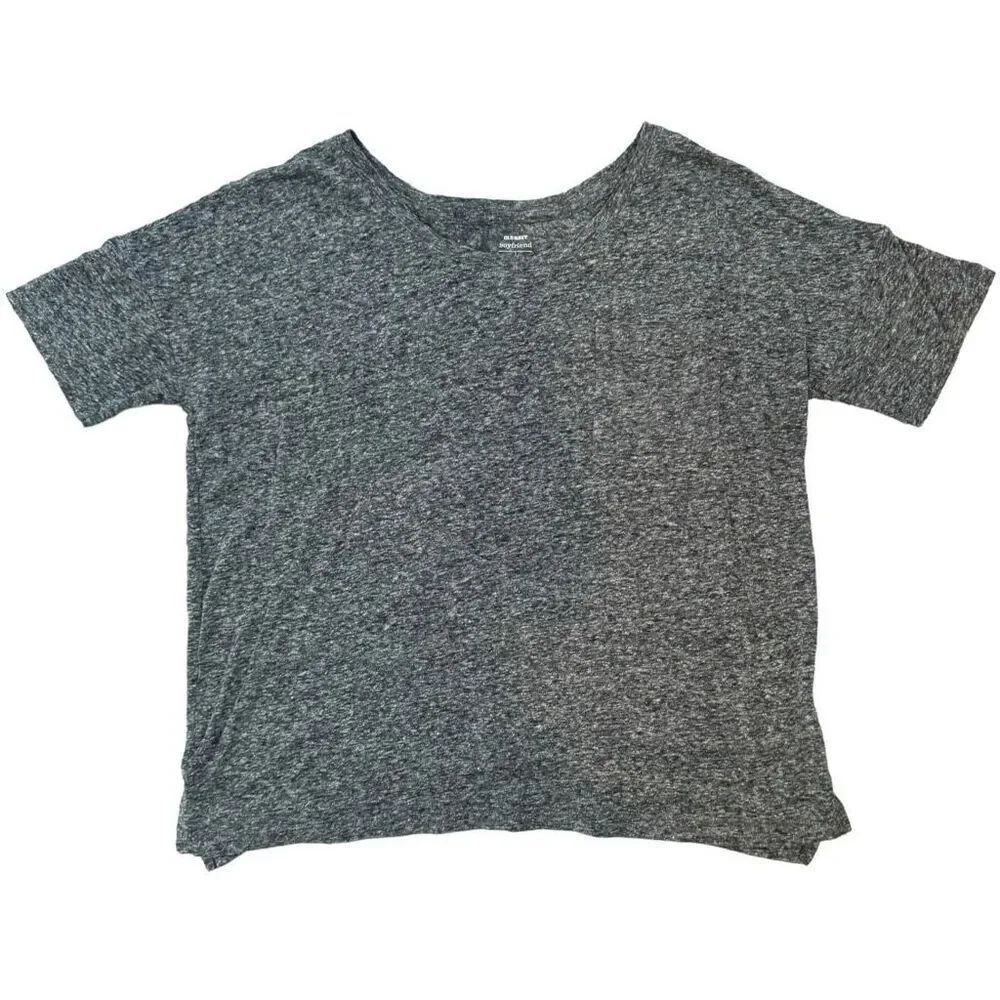 🔥4/$25 Old Navy Dark Charcoal Boyfriend Tee Women’s Large